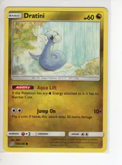 DRATINI UNIFIED MINDS SET POKEMON CARD 148/236 NM/M - Image 1