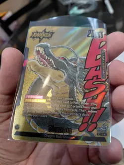 Dragon Ball TCG Fusion World Manga SB02 Gold Shenron Leader Card - Image 3