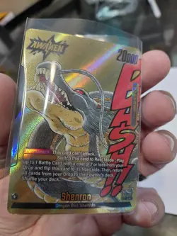 Dragon Ball TCG Fusion World Manga SB02 Gold Shenron Leader Card - Image 4