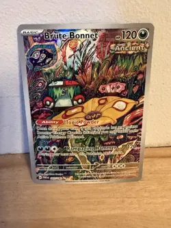 Pokemon TCG Brute Bonnet Paradox Rift Holo Card 207/182 Illustration Rare - Image 1