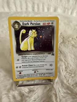 Pokemon TCG Dark Persian Promo 1999-2000 #17 Rare Holo Card Black Promo Star NM - Image 1
