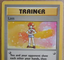 Lass 104/130 Rare Non-Holo Base 2 Set Pokemon Trainer Card LP - Image 2
