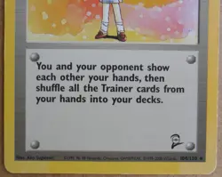 Lass 104/130 Rare Non-Holo Base 2 Set Pokemon Trainer Card LP - Image 3