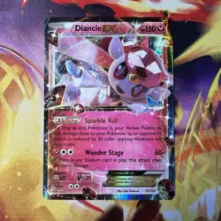 Pokemon Fates Collide Diancie EX Ultra Rare 72/124 Holo ST1703 NM Condition Card - Image 1