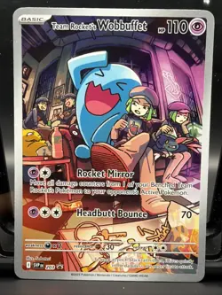 Team Rocket's Wobbuffet 203 Sv: Scarlet & Violet Promo Cards Holo - Image 1