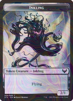 Foil Inkling Token - Strixhaven: School of Mages Tokens | MTG Card - Image 1