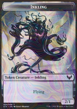 Foil Inkling Token - Strixhaven: School of Mages Tokens | MTG Card - Image 3