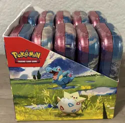Pokemon TCG Ascended Heroes MINI TIN DISPLAY BOX Sealed/Rip 10x Tins Box - Image 2