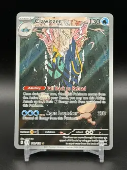 2025 Pokemon Clawitzer Mega Evolution Illustration Rare #141/132 - Image 1