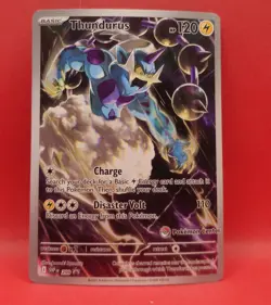 Thundurus 209 Black Star Promo - Pokemon Center Stamp - SV: Black Bolt - NM - Image 1