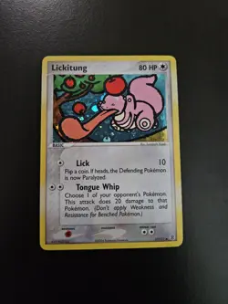 Pokemon TCG Lickitung 37/112 FireRed & LeafGreen Holo LP - Image 1