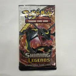 Pokemon TCG 2017 Sun & Moon Shining Legends Booster Pack Sealed Rayquaza Art - Image 1