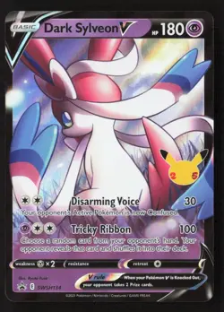 Dark Sylveon V Promo Holo SWSD SWSH134 NM Pokemon TCG - Image 1