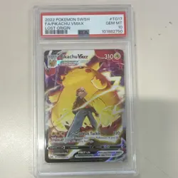 Pokemon TCG Pikachu VMAX TG17/TG30 Lost Origin Ultra Rare Holo PSA 10 - Image 1