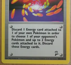 Super Energy Removal 108/130 Rare Non-Holo Base 2 Set Pokemon Trainer NM/LP - Image 3
