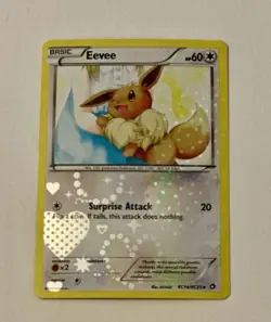 Pokemon TCG Eevee RC14/RC25 Legendary Treasures Radiant Collection Holo - Image 1