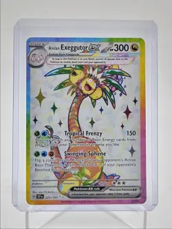 ALOLAN EXEGGUTOR EX 2024 POKEMON SURGING SPARKS ULTRA RARE 225/191 Q5542 - Image 1