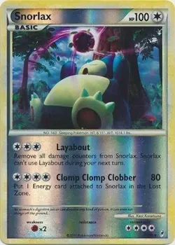 Pokemon TCG - Snorlax - 33/95 - Reverse Holo - Call of Legends [Moderate Play] - Image 1