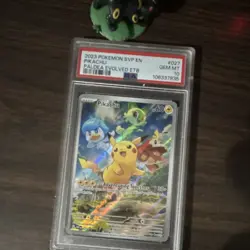 Pokemon Pikachu 027 SV Scarlet & Violet Promo Holo PSA 10 2023 English - Image 1