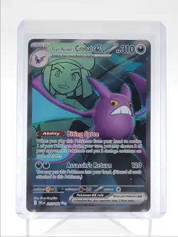 TEAM ROCKET'S CROBAT EX 2025 POKEMON DESTINED RIVALS ULTRA RARE Q5542 - Image 1