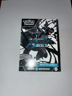 Pokemon TCG Scarlet & Violet Black Bolt Booster Bundle Box 6 Packs Zekrom - Image 1