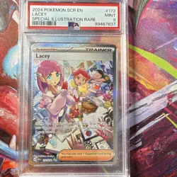 Pokemon Lacey Sv07 Stellar Crown 172/142 Special Illustration Rare Holo PSA 9 - Image 1