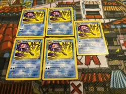 Pokemon TCG Tentacruel Fossil 44/62 Regular (x5) - 💎🔥 Set Of 5 - Image 2