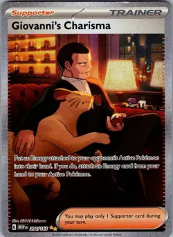 Pokemon Giovanni's Charisma - MEW 204/165 NM - Image 1
