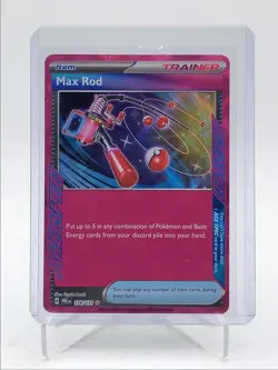 MAX ROD 2025 POKEMON PRISMATIC EVOLUTIONS ACE SPEC RARE A 116/131 Q5542 - Image 1