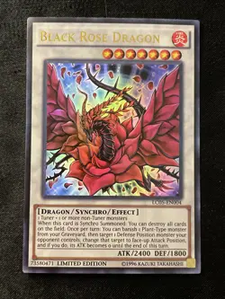 Yugioh! Black Rose Dragon (LC05-EN004) LC05-EN004 Ultra Rare - Image 1