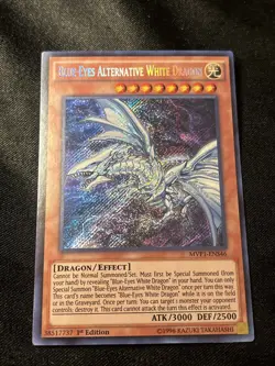 Yugioh! Blue-Eyes Alternative White Dragon MVP1-EN046 Secret Rare 1st Edition NM - Image 1