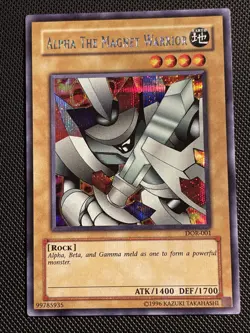 Duelist of the Roses Alpha the Magnet Warrior DOR-001 Unlimited NM Free Shipping - Image 1