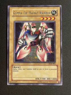 Yugioh Gamma the Magnet Warrior DOR-003 Prismatic Secret Rare NM - Image 1