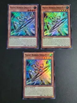 Magnet Warrior Omega Plus (X3) MZMU-EN054 Super Rare Yugioh Maze of Muertos - Image 1