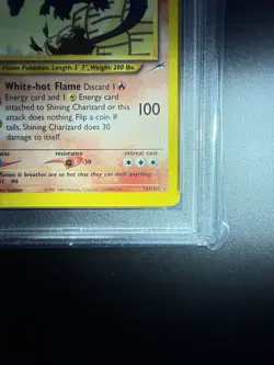 2002 Pokemon Neo Destiny Shining Charizard Holo Card PSA 6 107/105 - Image 5