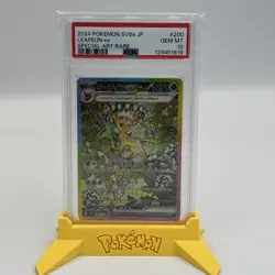 PSA 10 Leafeon ex SAR 200/187 Terastal Festival sv8a 2024 Pokemon Card JP NEW - Image 1