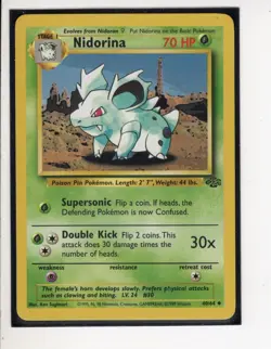 NIDORINA JUNGLE SET POKEMON CARD 40/64 NM/M - Image 1