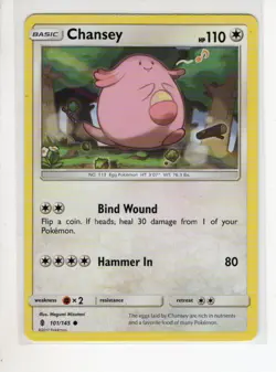 CHANSEY GUARDIANS RISING SET POKEMON CARD 101/145 LP - Image 1