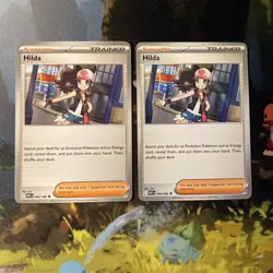 Hilda (White Flare 84/86) lot of 2 trainer Pokemon TCG cards - Image 1