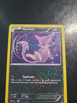 Purrloin RC13/RC25 - Pokemon Legendary Treasures Radiant Collection Card LP - Image 1