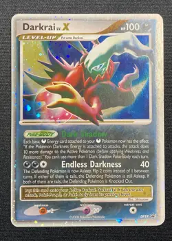 Darkrai LV. X Black Star Promo Pokemon (2008) Spring Collector's Tin #DP19 - Image 1