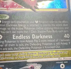 Darkrai LV. X Black Star Promo Pokemon (2008) Spring Collector's Tin #DP19 - Image 4