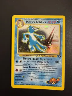 Pokemon TCG Misty's Golduck Gym Challenge 12 Holo Unlimited Rare - Image 1