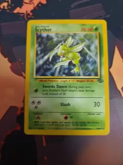 Pokemon TCG Scyther - 26/64 Jungle Set - Non-Holo Rare Vintage Card WOTC 1999 MP - Image 1