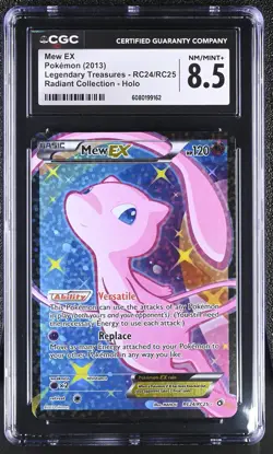 CGC 8.5 Mew EX Legendary Treasures RC24/RC25 Radiant (Collection) Holo Pokemon - Image 1