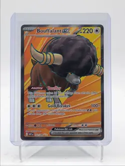 BOUFFALANT EX 2025 POKEMON WHITE FLARE ULTRA RARE FA 162/086 Q5542 - Image 1