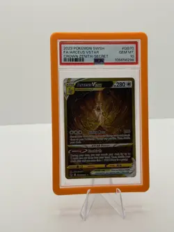 2023 POKEMON CROWN ZENITH SECRET #GG70 FULL ART/ARCEUS VSTAR PSA 10 with guard - Image 1