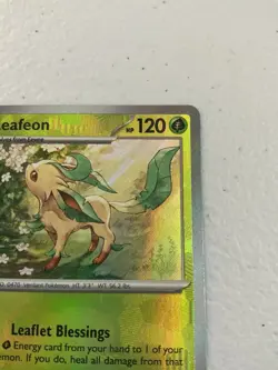 Leafeon (Master Ball Pattern) 005/131 Prismatic Evolutions Holo Pokemon - Image 5