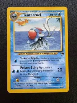 Pokemon Tentacruel Card 10/18 Southern Islands Promo - Image 1