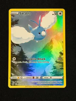 Pokemon TCG Swablu GG27/GG70 Holo Crown Zenith Galarian Gallery NM - Image 1